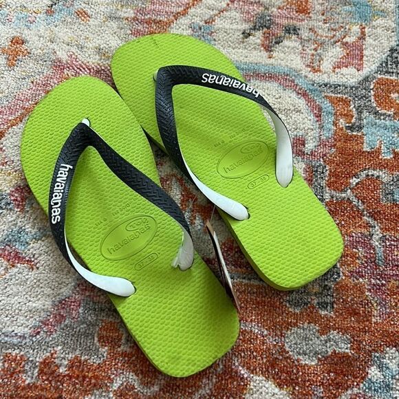 Lemon Green Havaianas Flip Flops - Picture 2 of 4